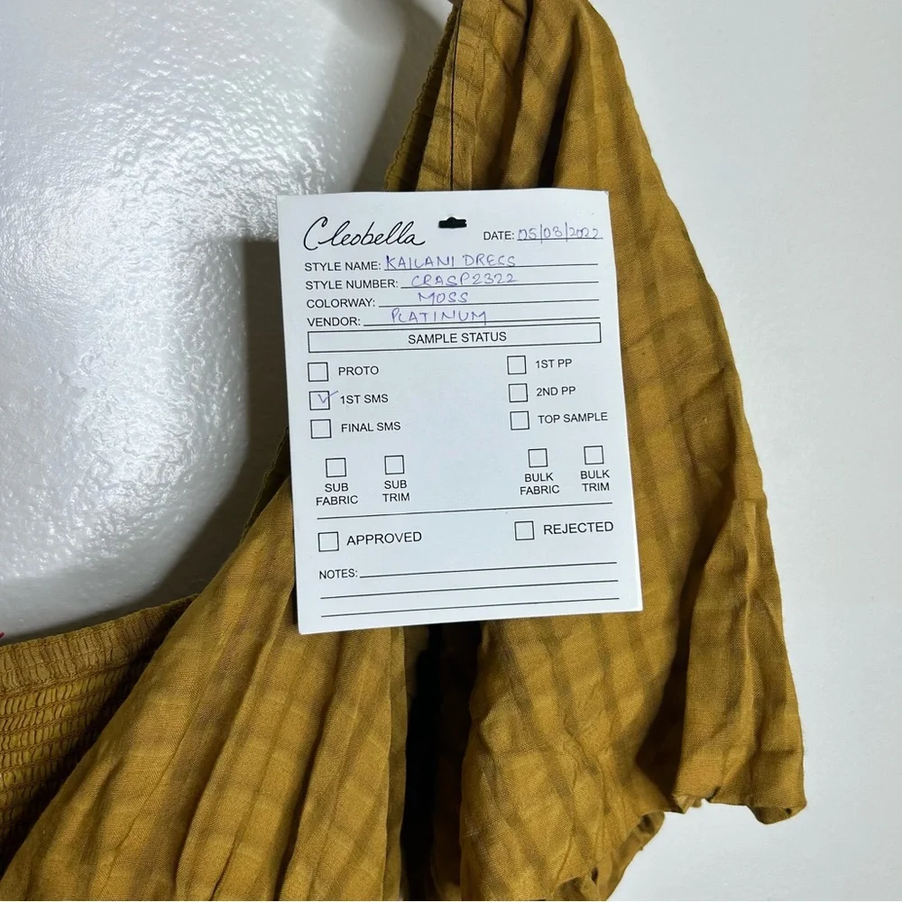 NWT Cleobella Kailani Goldie Cotton Midi Dress SAMPLE Size Small - Picture 15 of 16